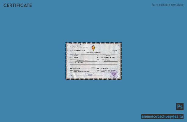 Senegal Personenstandsdatensatz Sterbeurkunde PSD-Beispielvorschau